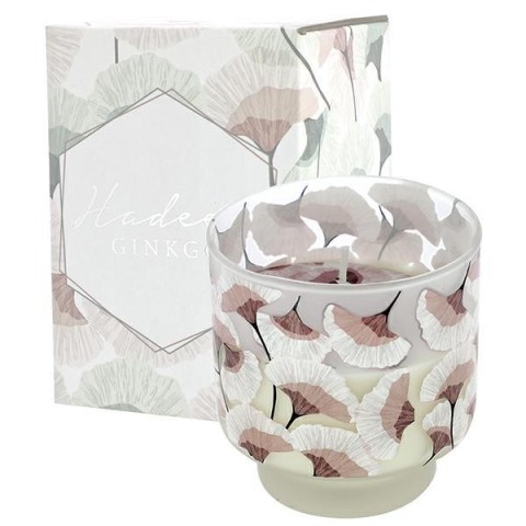 CANDELA PROFUMATA VETRO DECORO